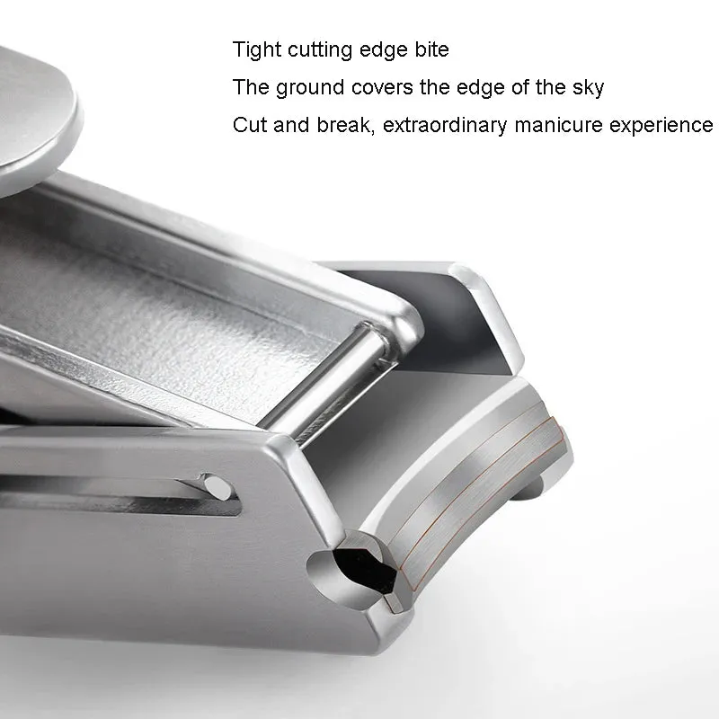 1Pc Stainless Steel Nail Clipper Anti-splash Nail Clipper Foldable Storage Nail Clippers For Househeld