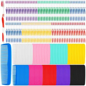 200 Pack Disposable Toothbrushes and Comb for Homeless Individually Wrapped-Suitable for Homeless, Hotel, Airbnb, Shelter, Nursing Home, Charity, Donation