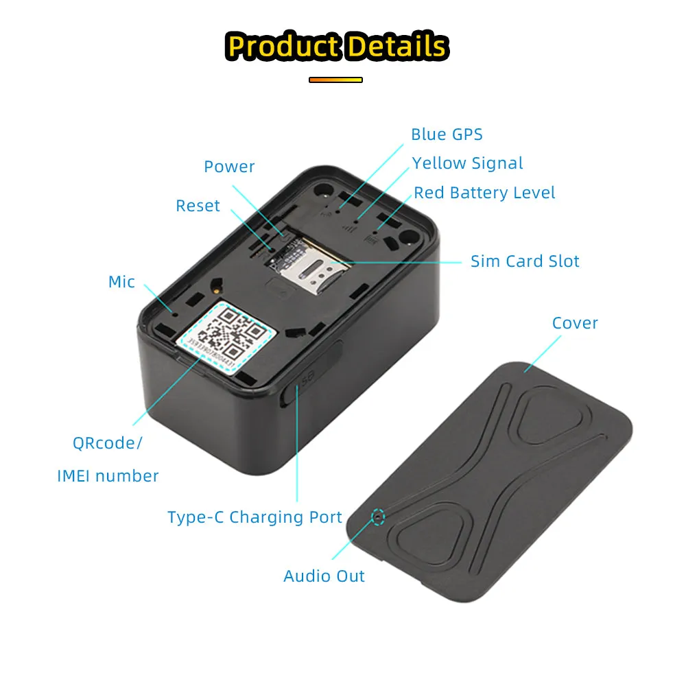 4G GPS Tracker 2400mAh TK913