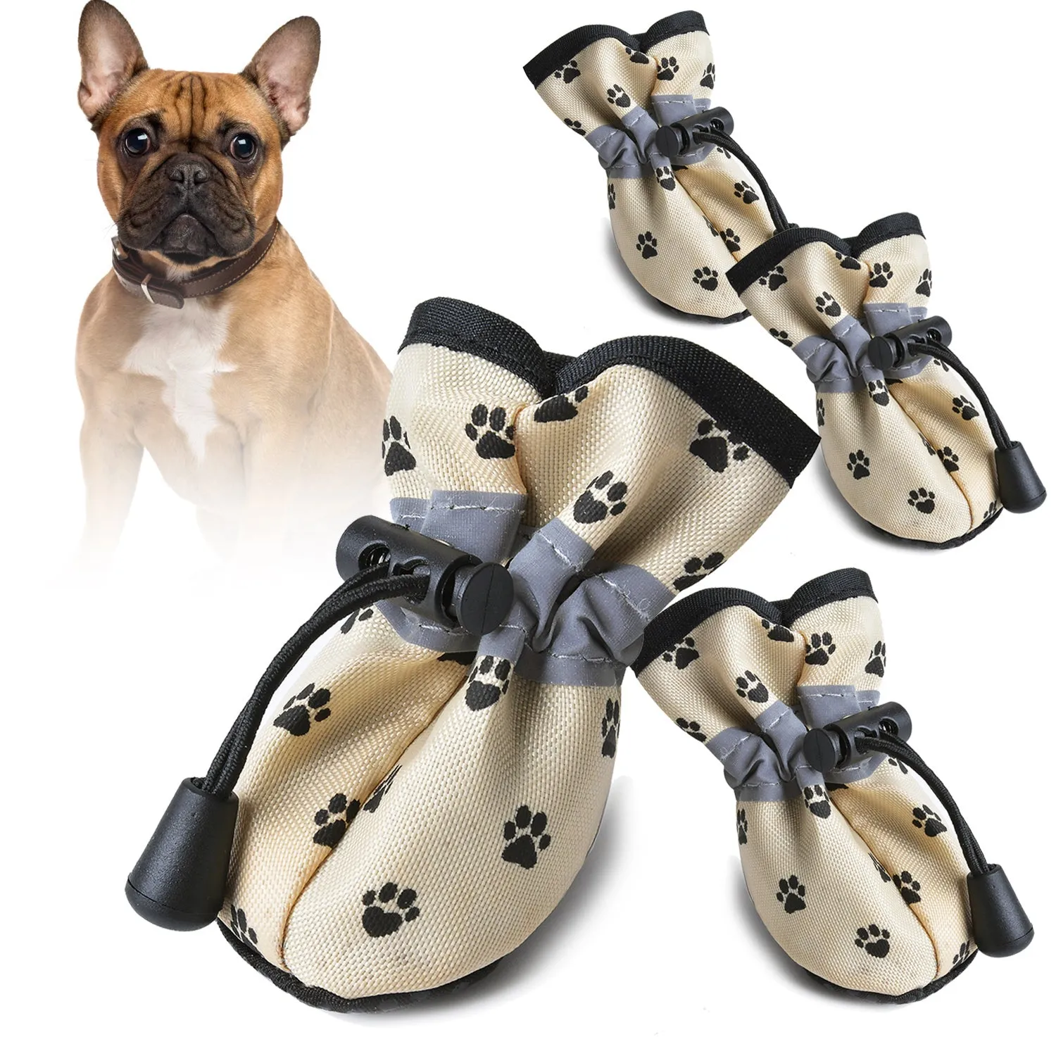 4pcs Winter Pet Dog Shoes Waterproof Anti-Slip Boots Footwear Warm For Small Cats Dogs Puppy Dog Socks Booties