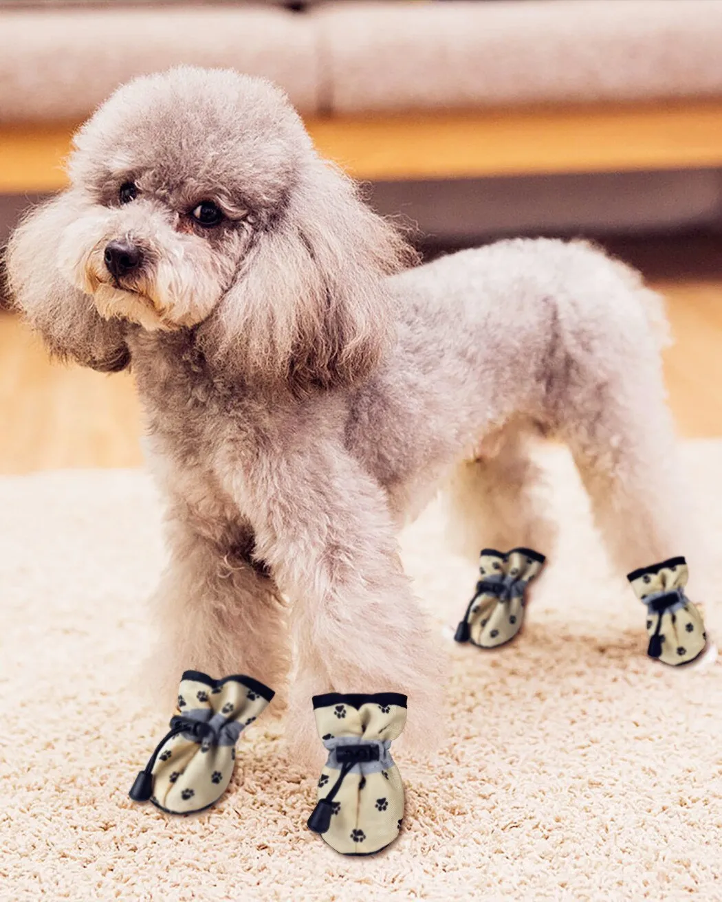 4pcs Winter Pet Dog Shoes Waterproof Anti-Slip Boots Footwear Warm For Small Cats Dogs Puppy Dog Socks Booties