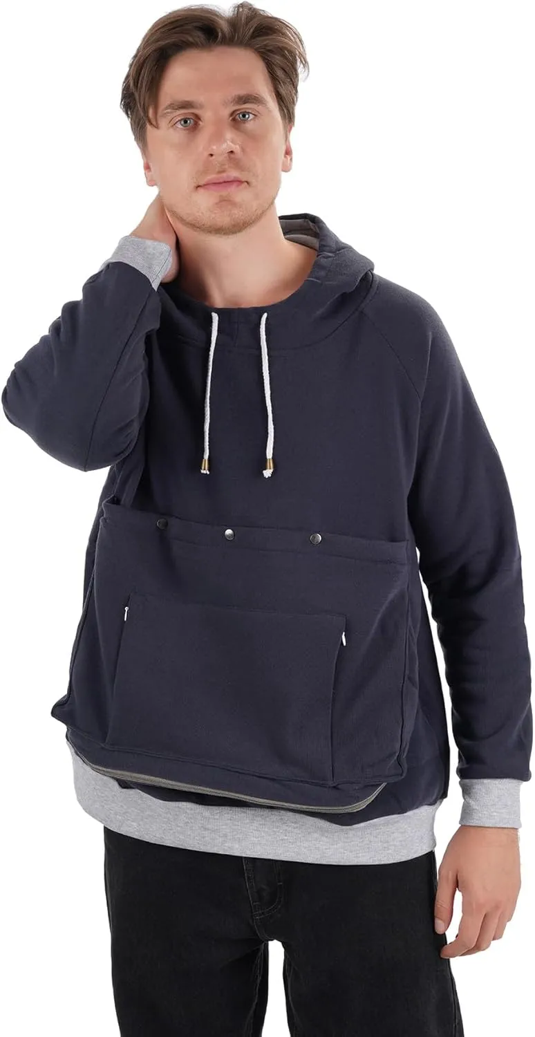 ALYC Cat Dog Carrier Hoodie Big Pet Pouch Sweatshirt Puppy Kitten Holder Carrier Pullover Top Kangaroo Unisex Hoodies