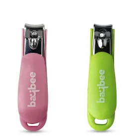 Baybee Baby Nail Clipper, Safety Nail Cutter for New Born Babies - Pack of 2