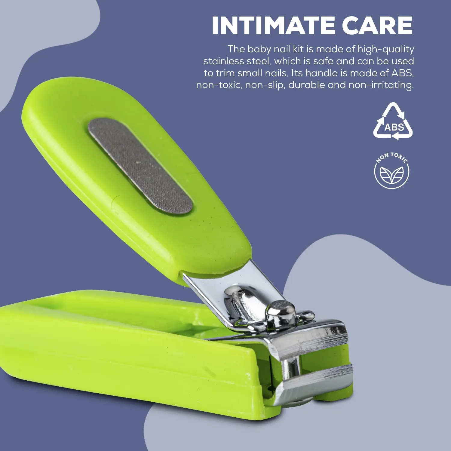 Baybee Baby Nail Clipper, Safety Nail Cutter for New Born Babies - Pack of 2