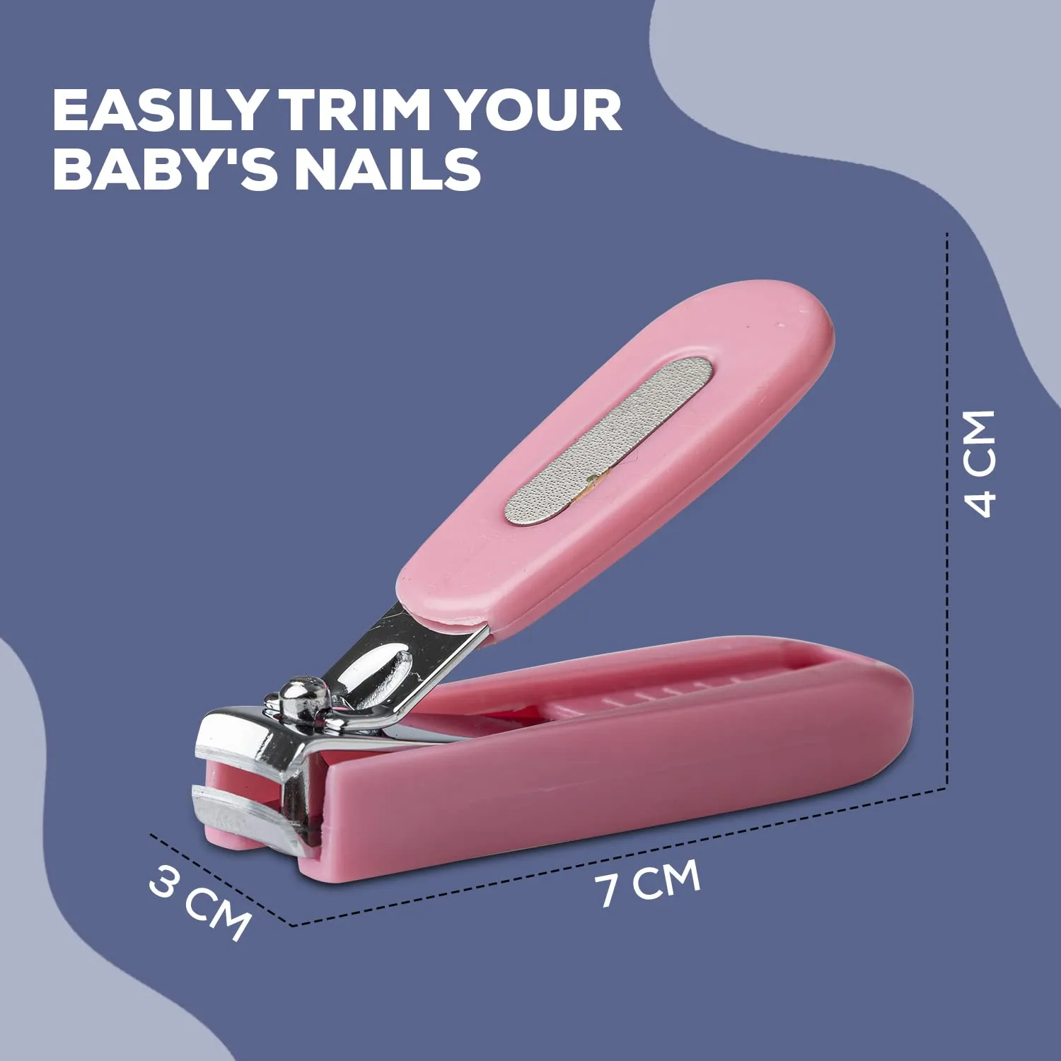 Baybee Baby Nail Clipper, Safety Nail Cutter for New Born Babies - Pack of 2