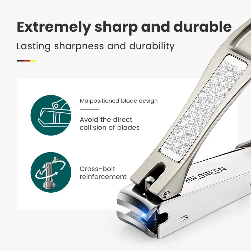 Beauty Nail Clippers Stainless Steel Anti Splash Fingernail Cutter