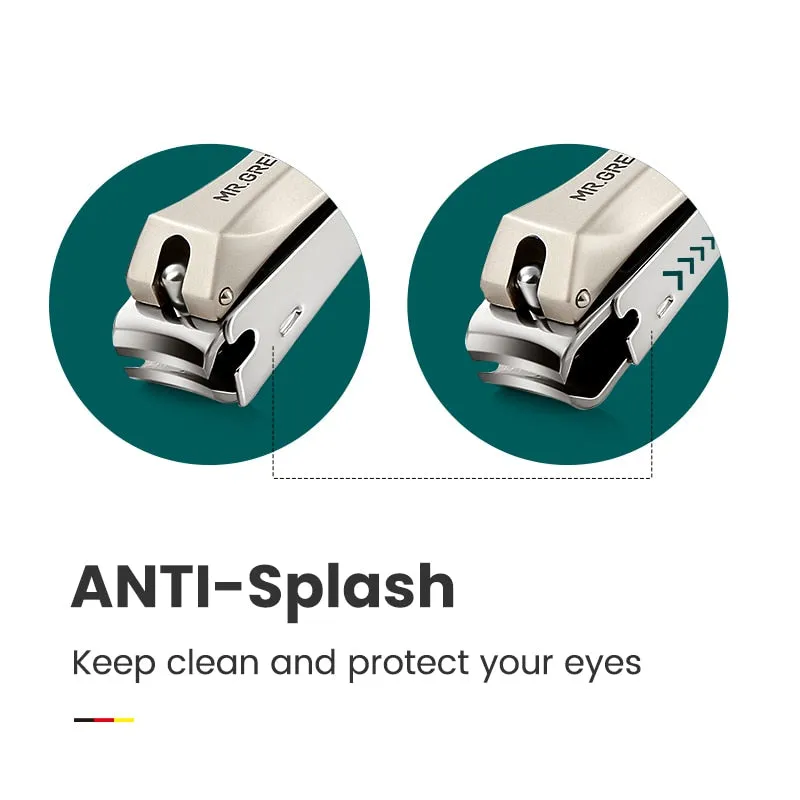 Beauty Nail Clippers Stainless Steel Anti Splash Fingernail Cutter