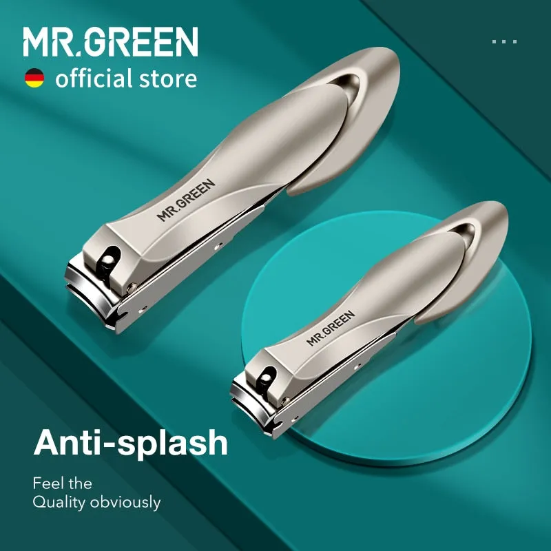 Beauty Nail Clippers Stainless Steel Anti Splash Fingernail Cutter
