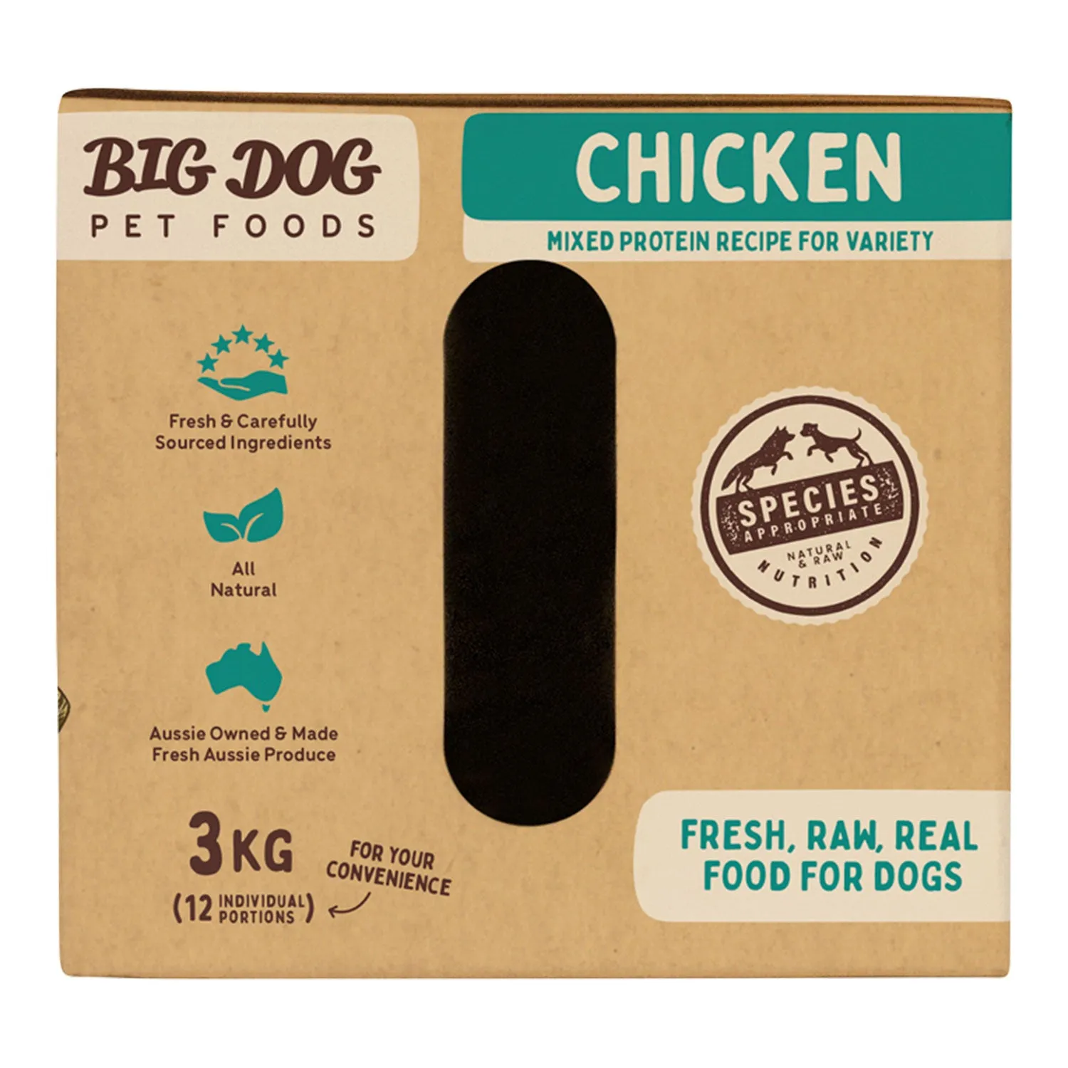 Big Dog Chicken Raw Dog Food 3kg