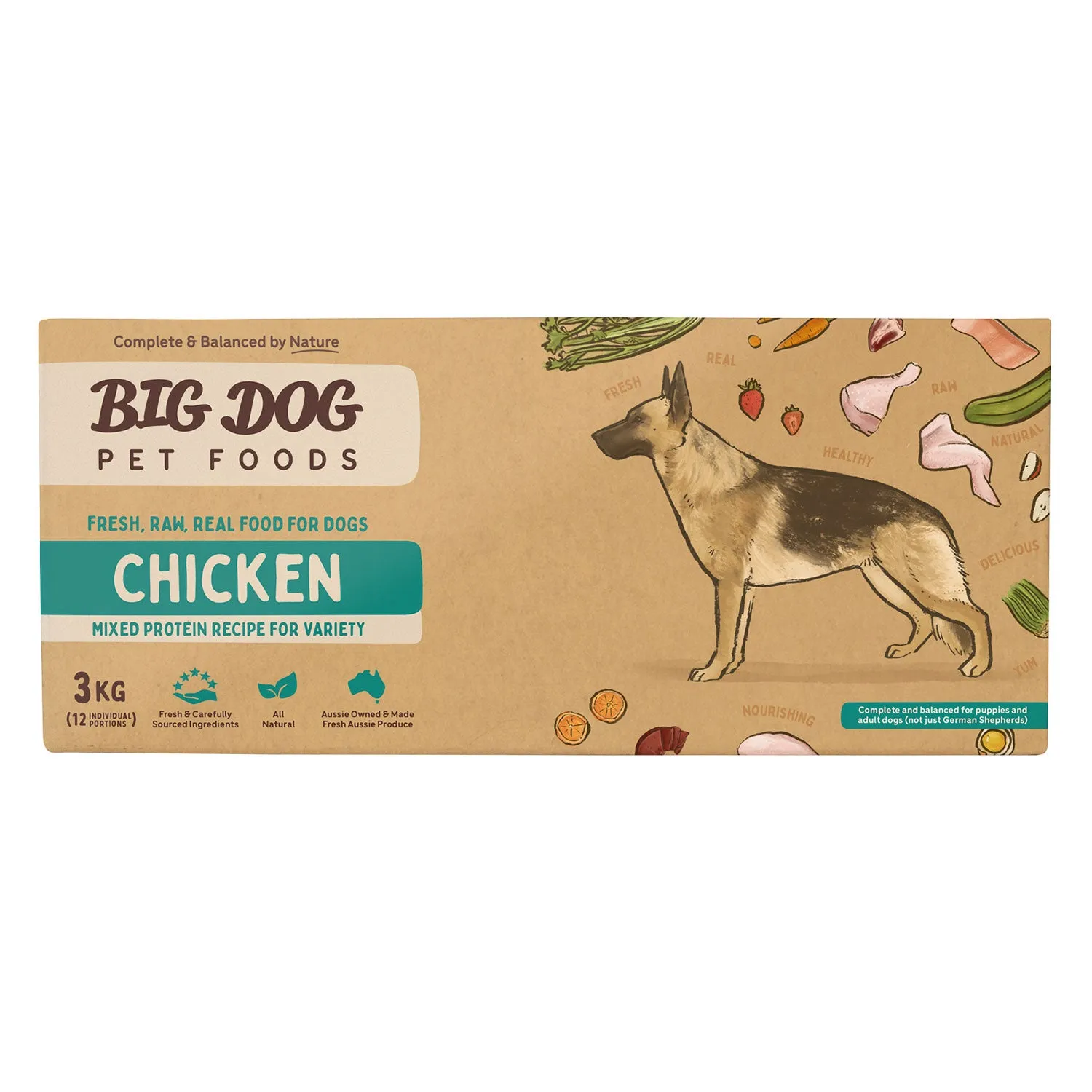 Big Dog Chicken Raw Dog Food 3kg