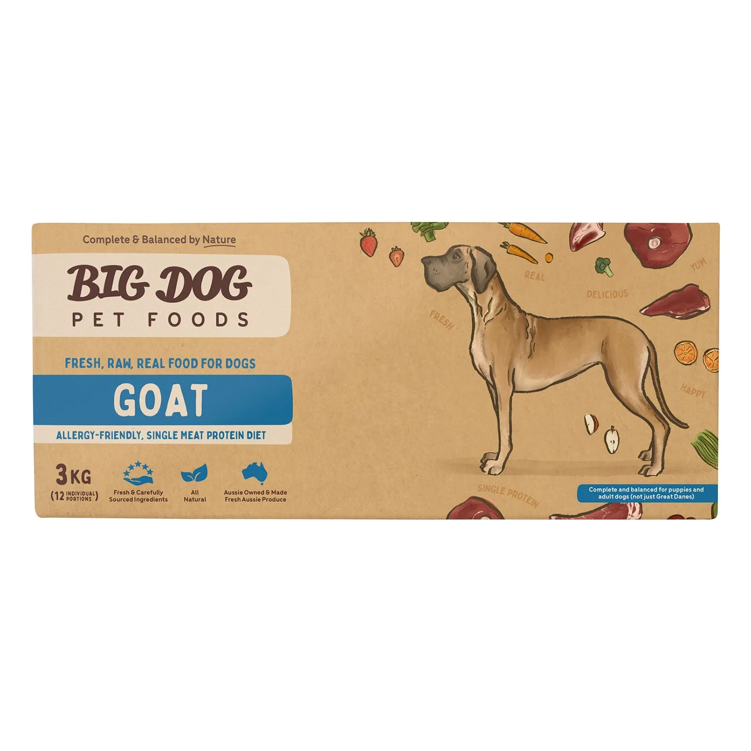Big Dog Goat Raw Dog Food 3kg