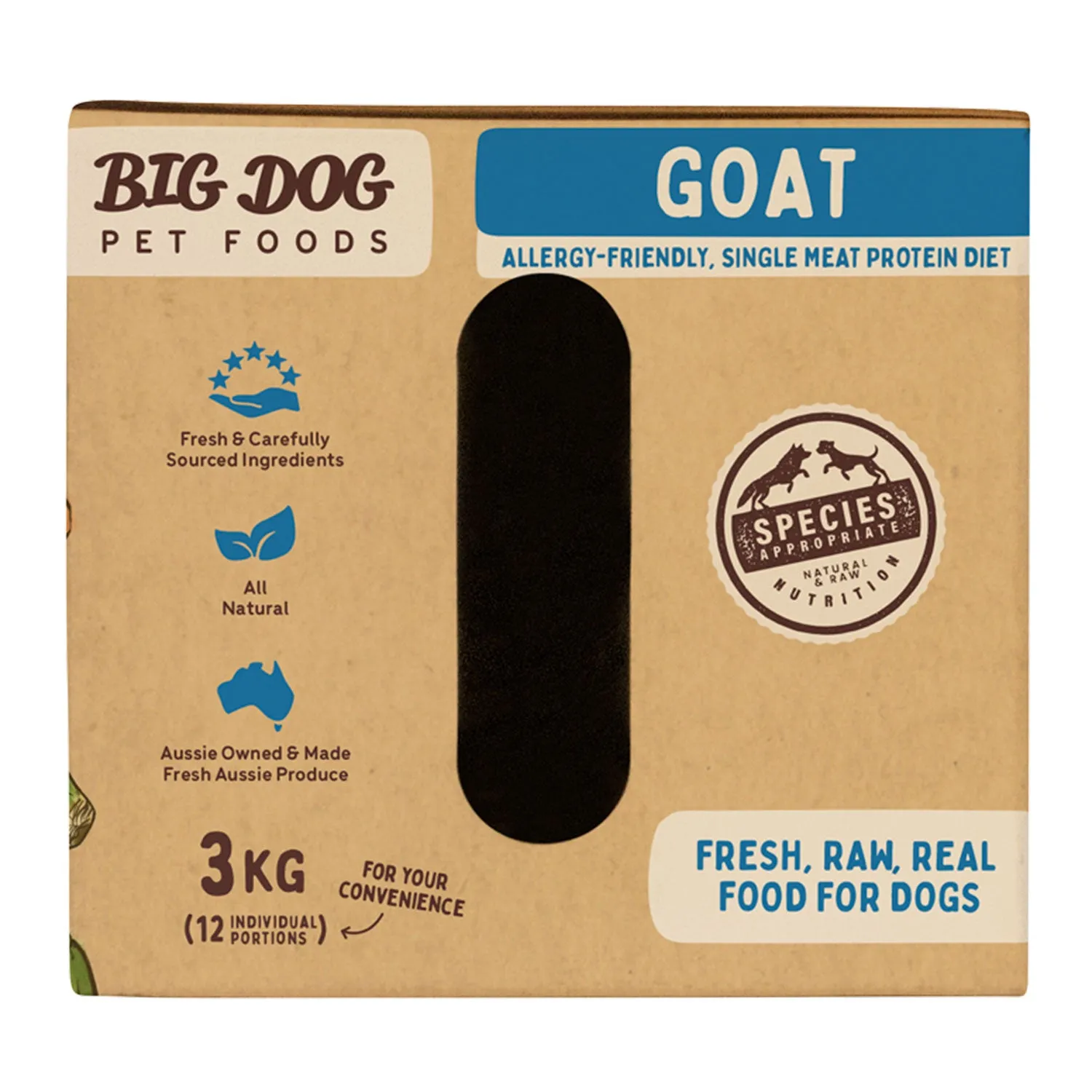 Big Dog Goat Raw Dog Food 3kg