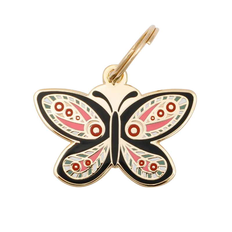 Butterfly Pet ID Tag
