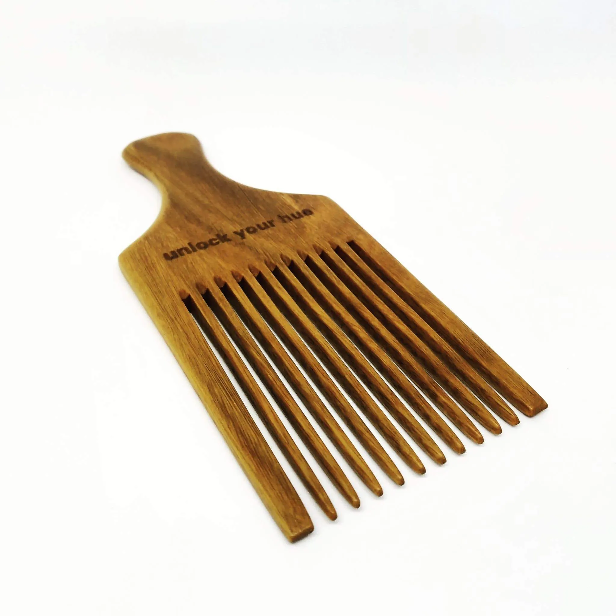 DEFECT!! -  Afro Power Pick - 7.5 Inches || Oil Infused Wooden Comb