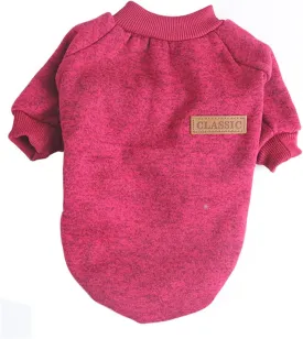 Dog Sweaters for Small/Medium/Large Dogs Stylish Cat Sweater Warm Pet Apparel for Spring/Fall/Winter(Wine red, L)