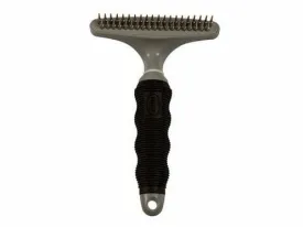 Double dematting rake 20 19 pins black/grey