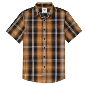 Dubinik® Mens Short Sleeve Button Down Shirts Summer Vintage Short Sleeve Button Down Men Lightweight Men's Casual Shirts#51005