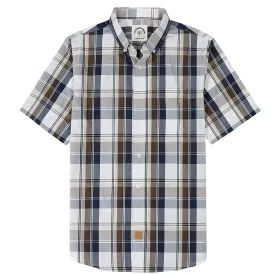Dubinik® Mens Short Sleeve Button Down Shirts Summer Vintage Short Sleeve Button Down Men Lightweight Men's Casual Shirts#51006