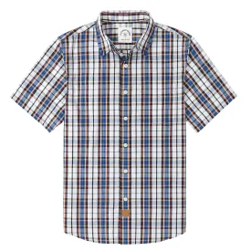 Dubinik® Mens Short Sleeve Button Down Shirts Summer Vintage Short Sleeve Button Down Men Lightweight Men's Casual Shirts#51009