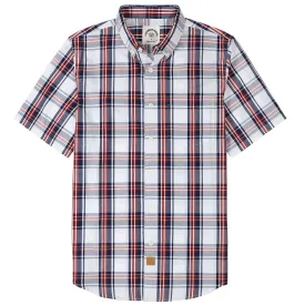 Dubinik® Mens Short Sleeve Button Down Shirts Summer Vintage Short Sleeve Button Down Men Lightweight Men's Casual Shirts#51025
