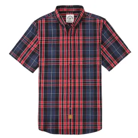 Dubinik® Mens Short Sleeve Button Down Shirts Summer Vintage Short Sleeve Button Down Men Lightweight Men's Casual Shirts#51026