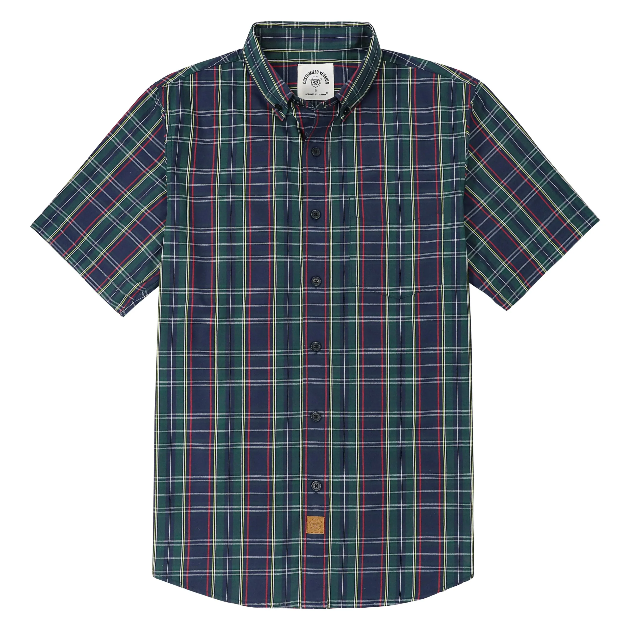 Dubinik® Mens Short Sleeve Button Down Shirts Summer Vintage Short Sleeve Button Down Men Lightweight Men's Casual Shirts#51032