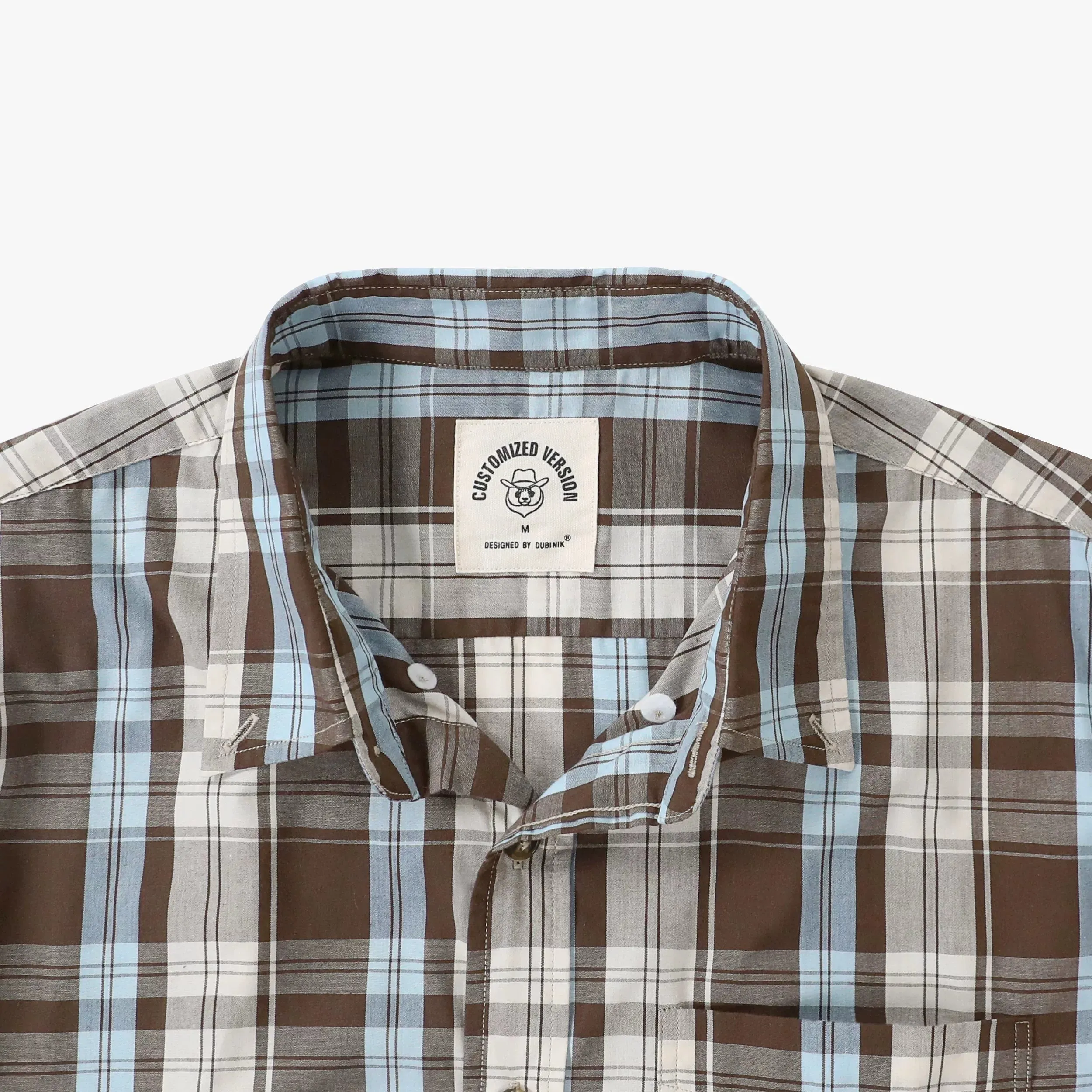 Dubinik®Mens Long Sleeve Casual Button Down Vintage Plaid Shirts#52001