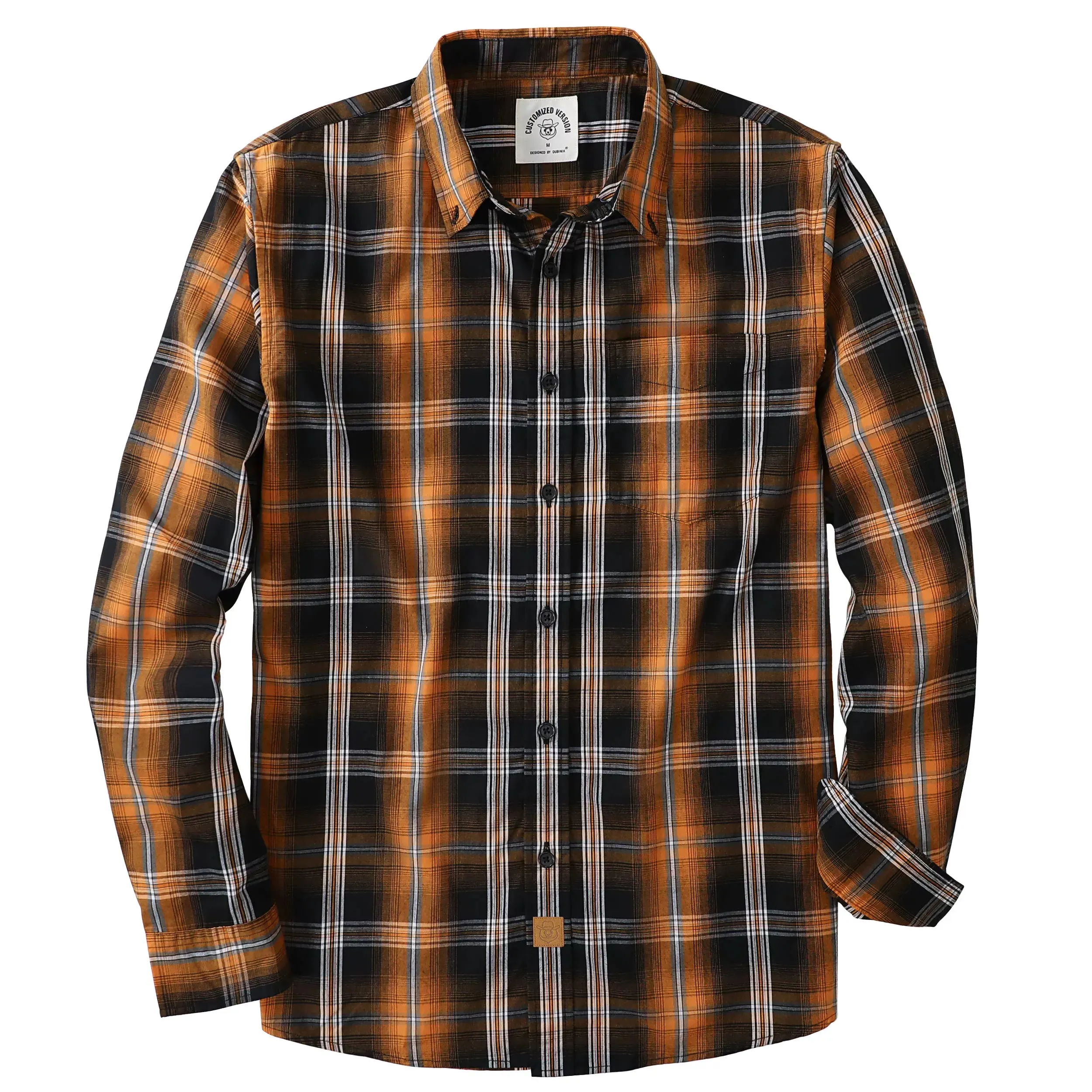 Dubinik®Mens Long Sleeve Casual Button Down Vintage Plaid Shirts#52005