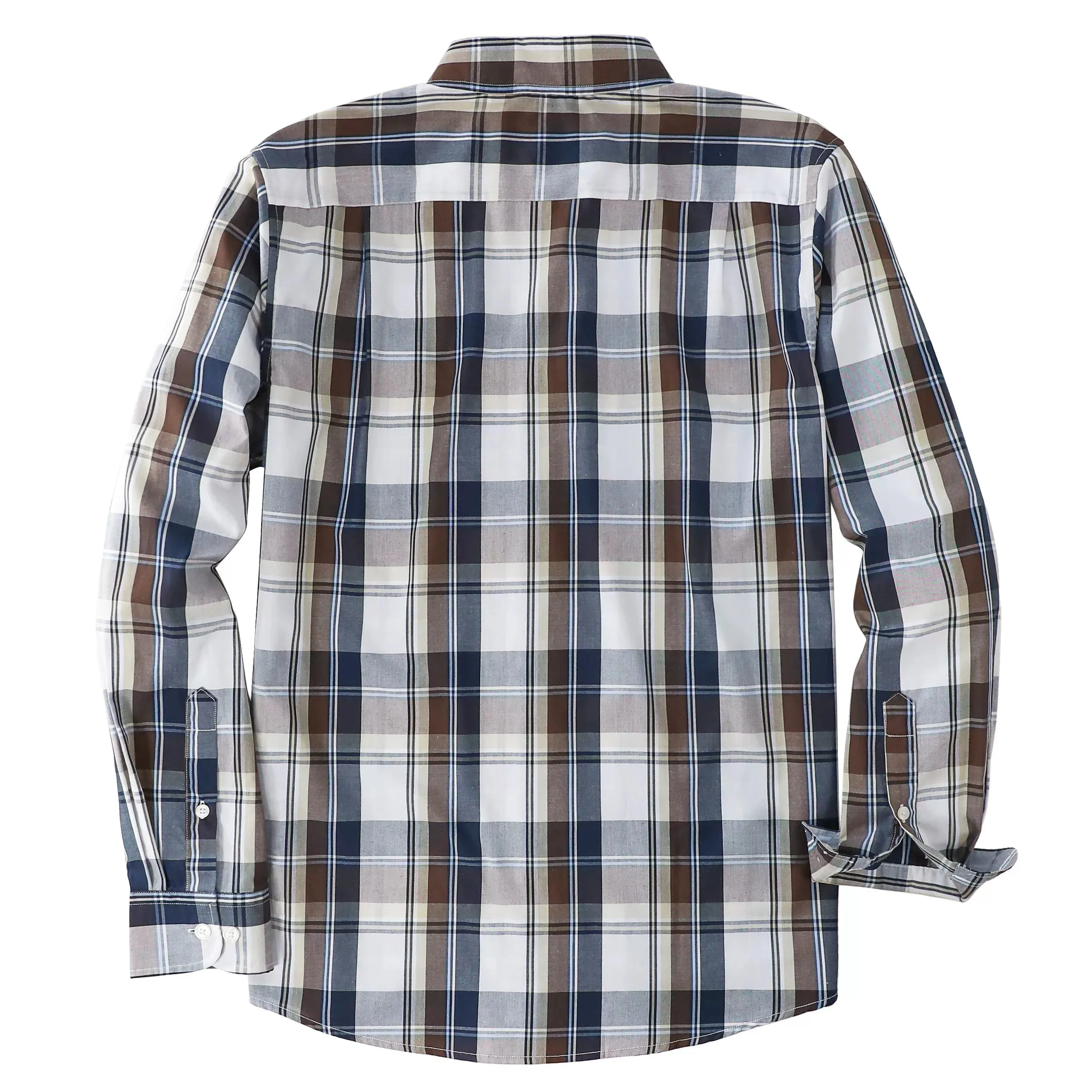 Dubinik®Mens Long Sleeve Casual Button Down Vintage Plaid Shirts#52006
