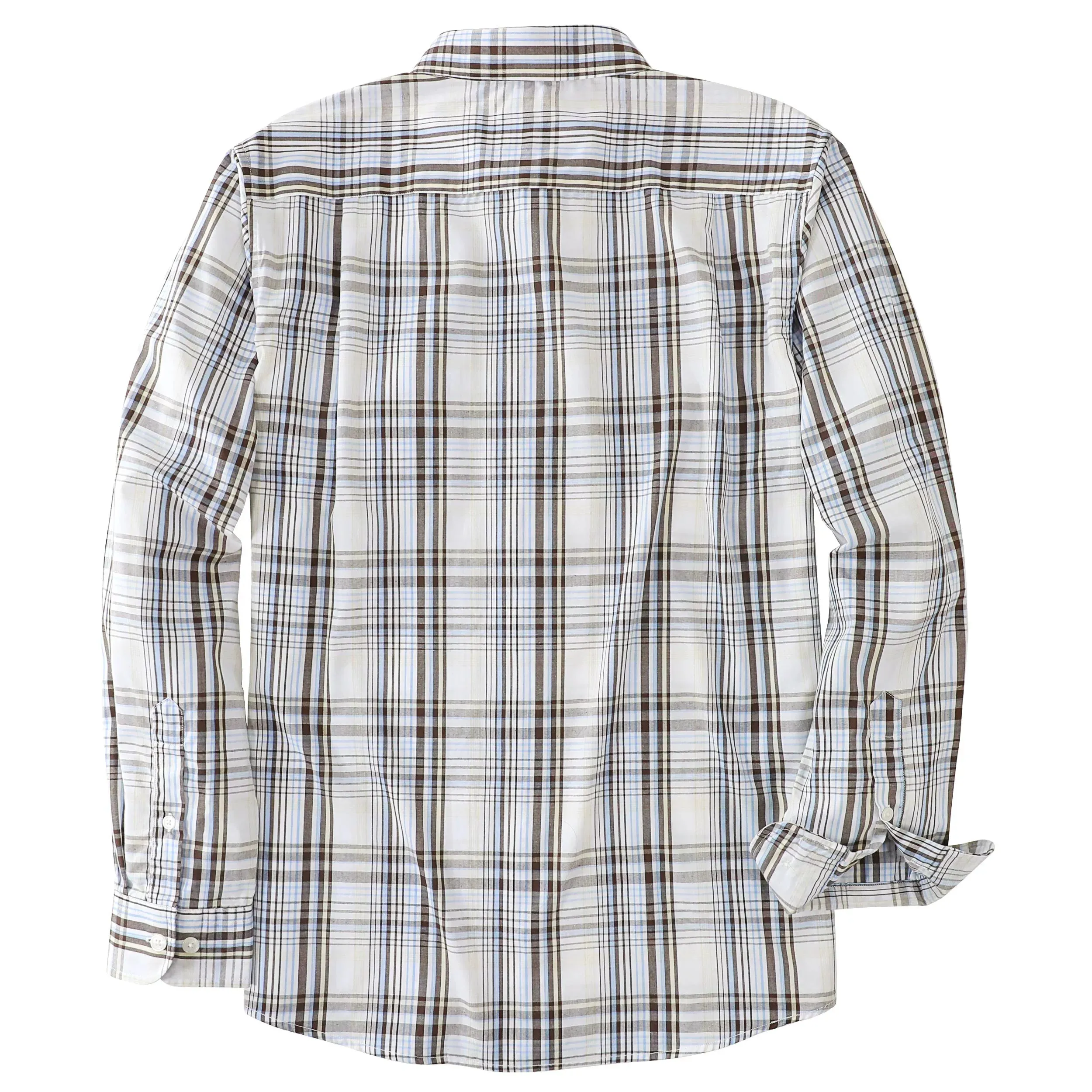 Dubinik®Mens Long Sleeve Casual Button Down Vintage Plaid Shirts#52007