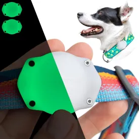 Elevation Lab TagVault AirTag Dog Collar Mount (Pack of 2), IP68 Waterproof, Doesn't Dangle, Fits All Width Collars, Elevation Lab - Glow in The Dark