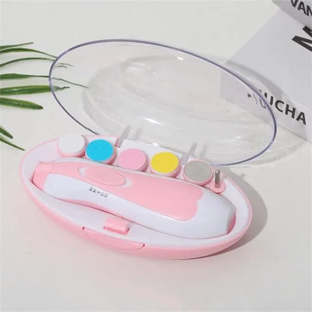 Kids Baby Nail Trimmer Electric Baby Manicure Pedicure Nail Clipper Cutter Scissors Care Set New Born