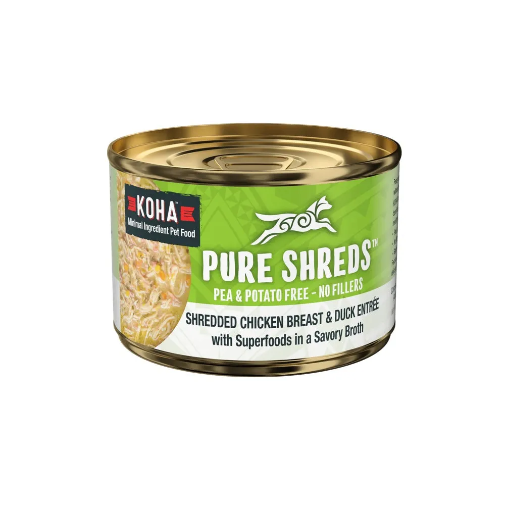 KOHA Pure Shreds Shredded Chicken Breast & Duck Entrée