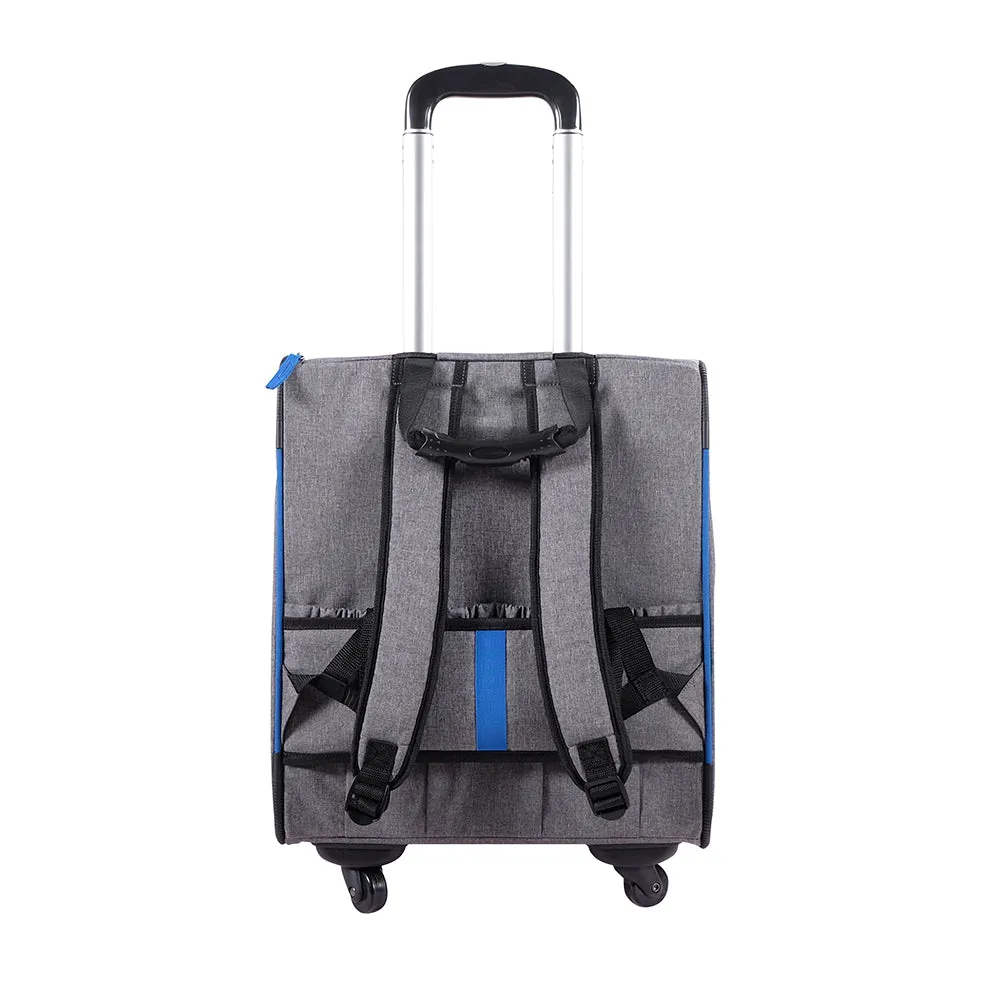 Liso Backpack Parallel Transport Pet Trolley – Slate/Sapphire