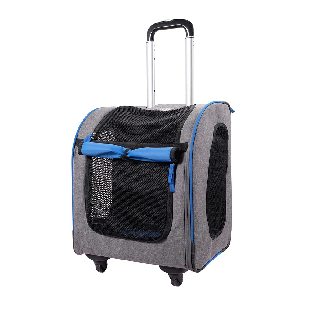 Liso Backpack Parallel Transport Pet Trolley – Slate/Sapphire