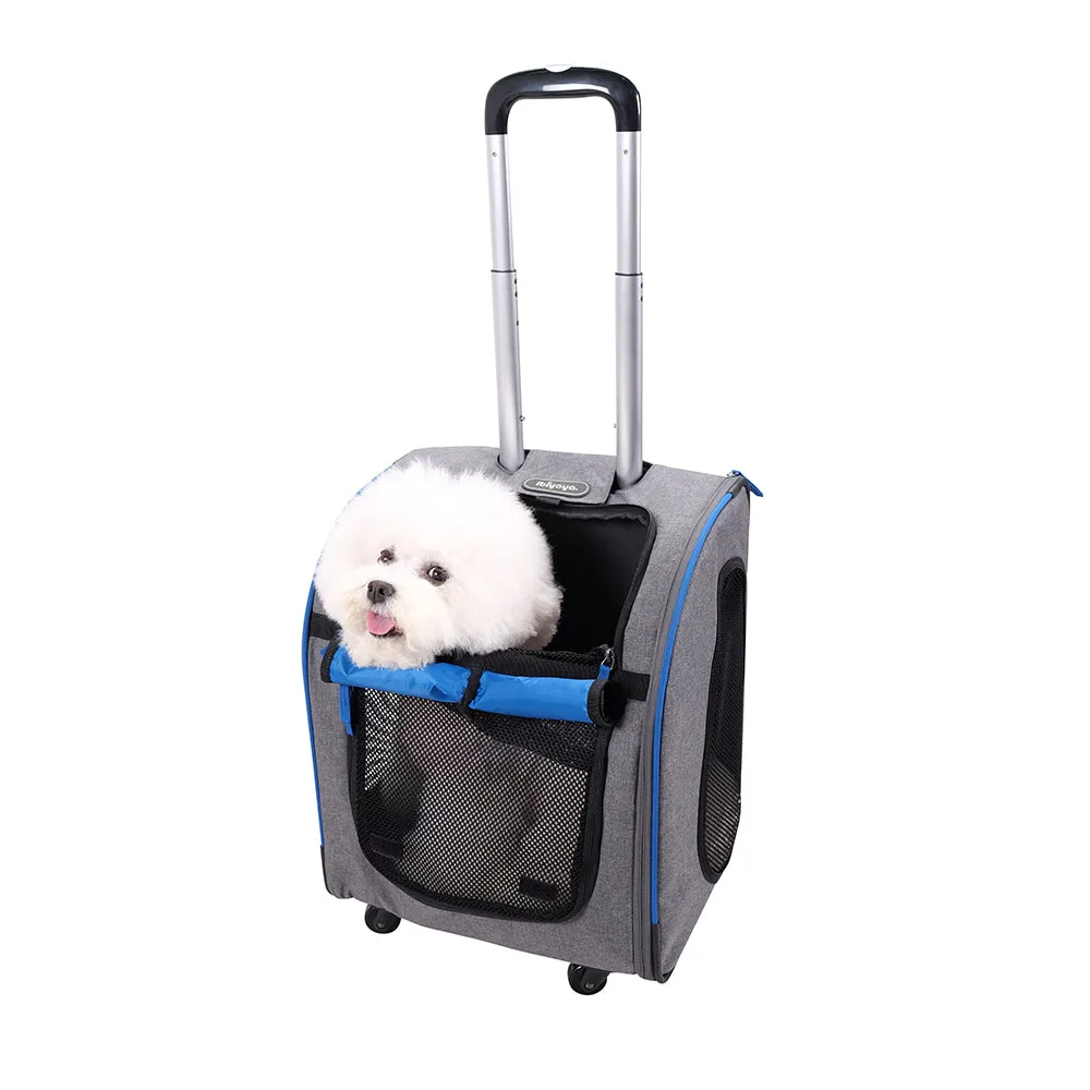Liso Backpack Parallel Transport Pet Trolley – Slate/Sapphire