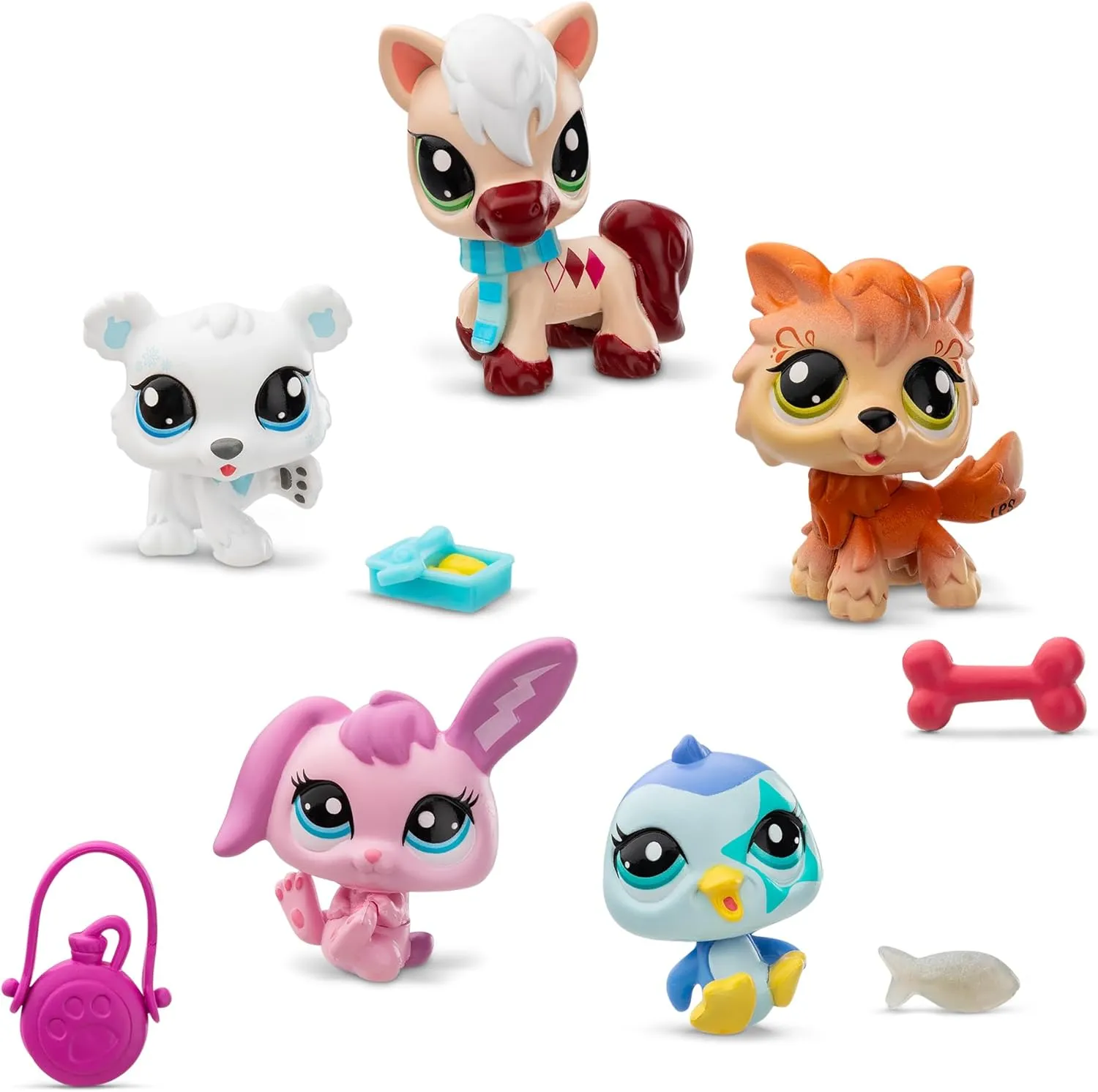 Littlest Pet Shop - Winter Besties Collector Set - LPS Gen 7, Authentic Mystery Figures, Surprise Collectible Kidult Toy, Girls, Boys, Kids, Tweens Ages 4 