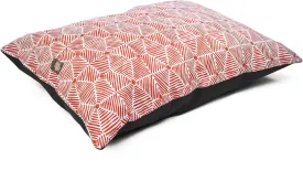 Majestic Pet Rectangle Dog Bed - Washable Super Value Pillow - Large Breed 46 x 35 Inch - Charlie Salmon
