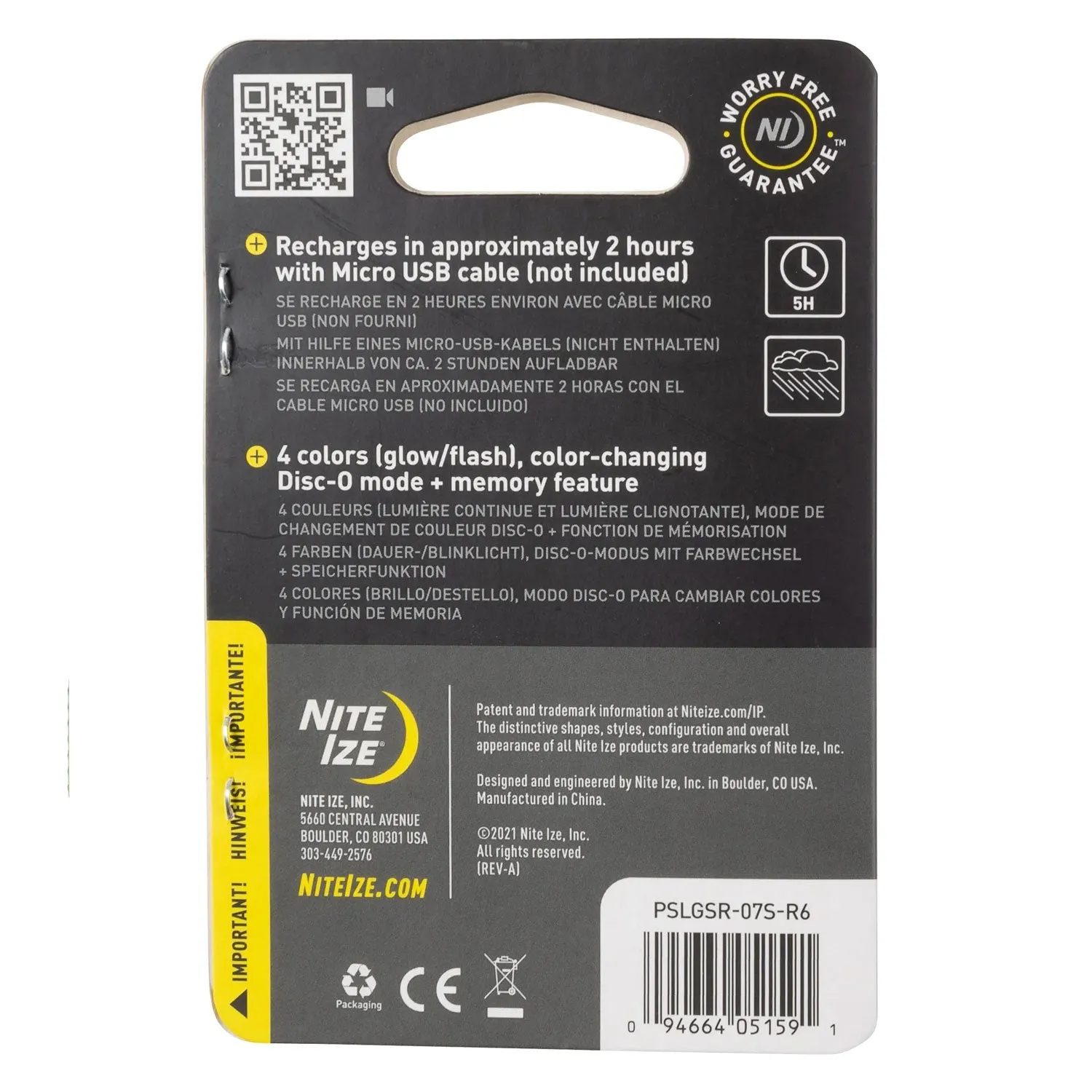 Nite Ize SpotLit Clip-On LED Rechargeable Dicso Light