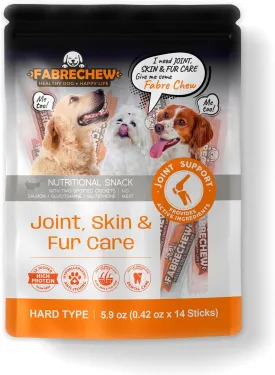 Orange Joint, Skin & Fur Care Cricket & Salmon Protein Dog Treats : High-Protein Dental Snacks, Hypoallergenic, Meat Free, Soft Type (14 Pcs)