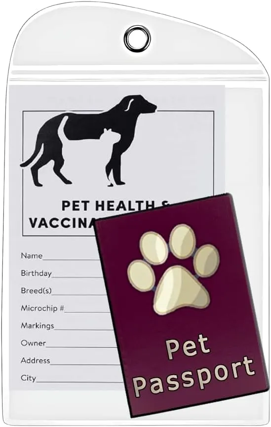 Pet Passport Pouch - Waterproof (White)