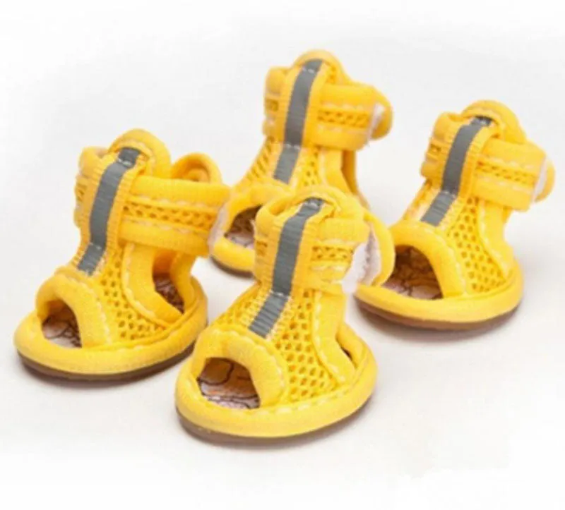 Pet shoes tendon bottom mesh sandals dog shoes dog sandals