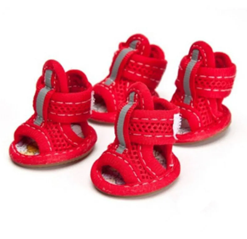 Pet shoes tendon bottom mesh sandals dog shoes dog sandals