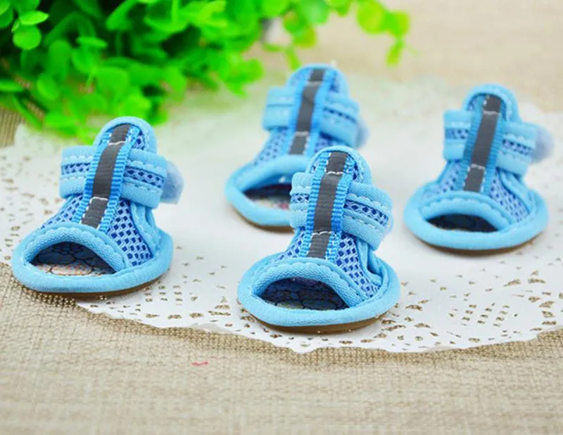 Pet shoes tendon bottom mesh sandals dog shoes dog sandals