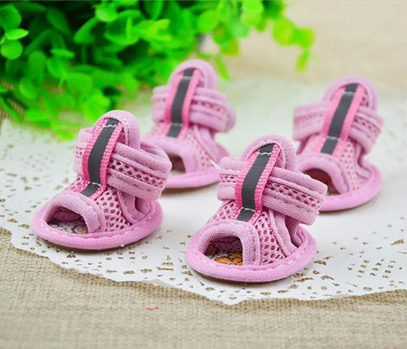 Pet shoes tendon bottom mesh sandals dog shoes dog sandals