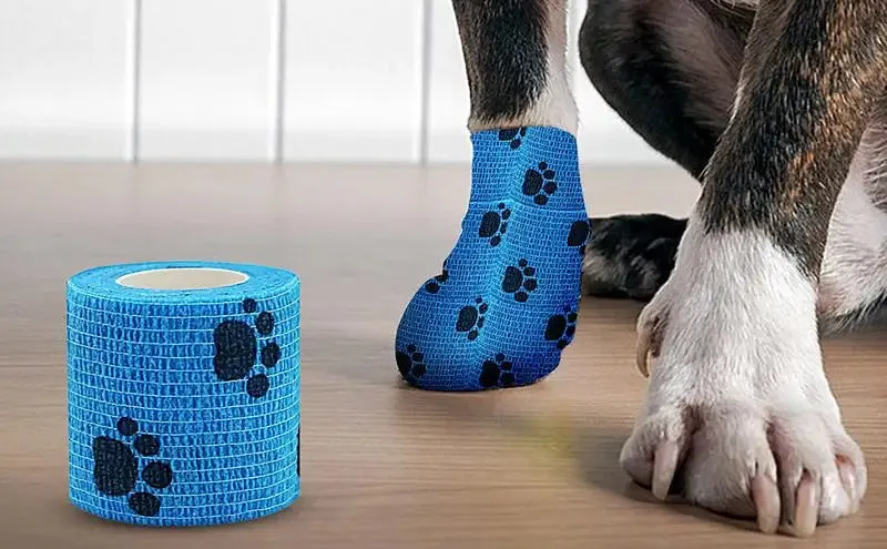 Pet Wrap Bandage Breathable Dog Bandage Shoes | Vet Pet Wraps Dog Cohesive Bandage Multifunctional Pet Wound Care Bandage
