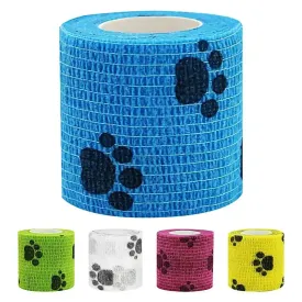 Pet Wrap Bandage Breathable Dog Bandage Shoes | Vet Pet Wraps Dog Cohesive Bandage Multifunctional Pet Wound Care Bandage