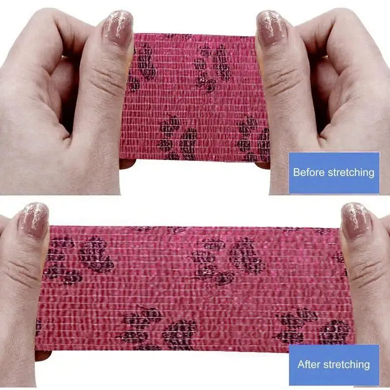 Pet Wrap Bandage Breathable Dog Bandage Shoes | Vet Pet Wraps Dog Cohesive Bandage Multifunctional Pet Wound Care Bandage