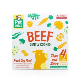 PetCubes Gently Cooked Beef Grain-Free Frozen Dog Food 2.24kg