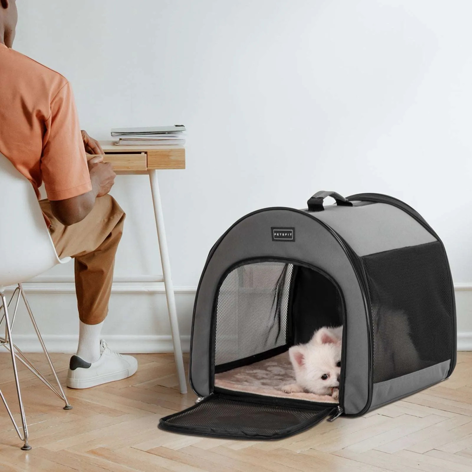 PETSFIT Arch Design Soft Sided Portable Dog Crate